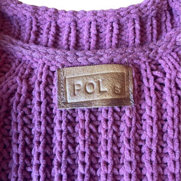 POL Knit Cardigan Open Front Sweater With Pockets Womens Size Small Blush Pink - Picture 9 of 12